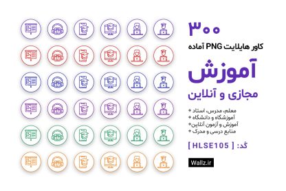 کاور هایلایت آموزش آنلاین و مجازی برای معلم مدرس و استاد